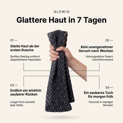 GLOWIO  Antibakterielles Peeling-Tuch