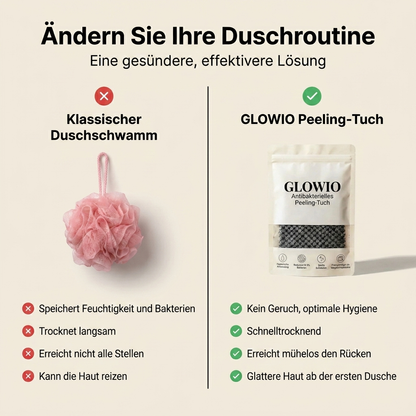 GLOWIO  Antibakterielles Peeling-Tuch