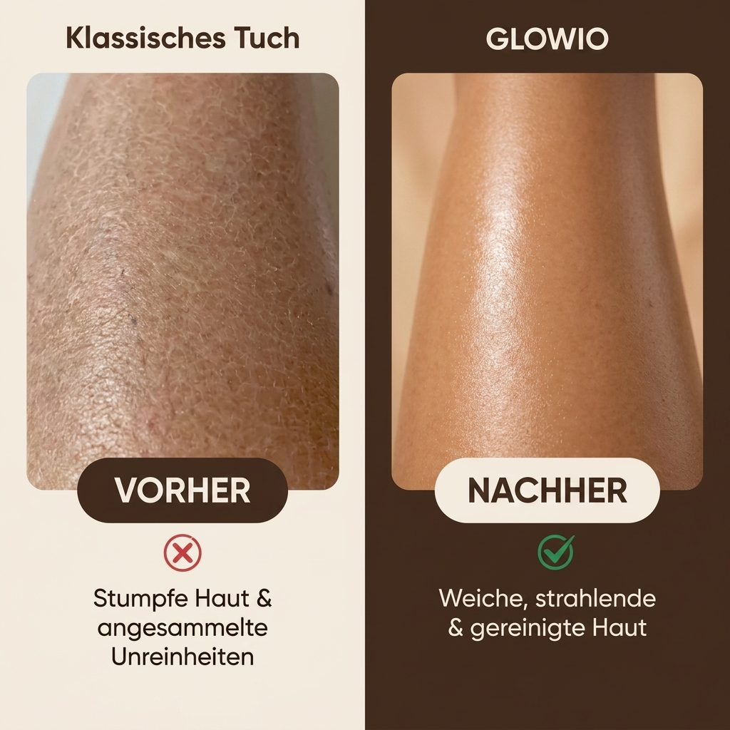 GLOWIO  Antibakterielles Peeling-Tuch