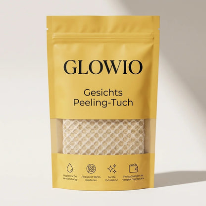 GLOWIO Gesichts Peeling-Tuch